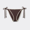 String-bikini-broekje met tweekleurig borduursel
