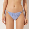 String-bikini-broekje van glanzend satijn