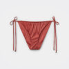 String-bikini-broekje van glanzend satijn