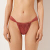 String Brazilian bikinibroekje Glanzend satijn