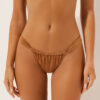 String Brazilian bikinibroekje Glanzend satijn