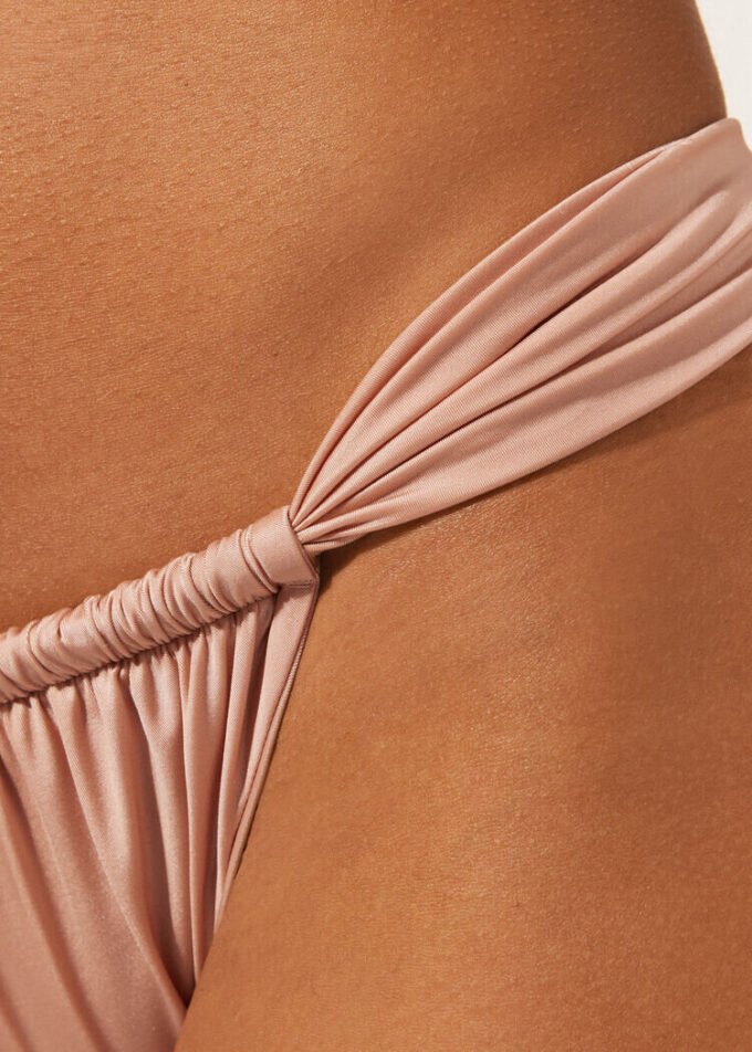 String Brazilian bikinibroekje Glanzend satijn