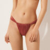 String Brazilian bikinibroekje Glanzend satijn