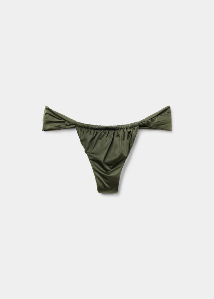 String Brazilian bikinibroekje Glanzend satijn