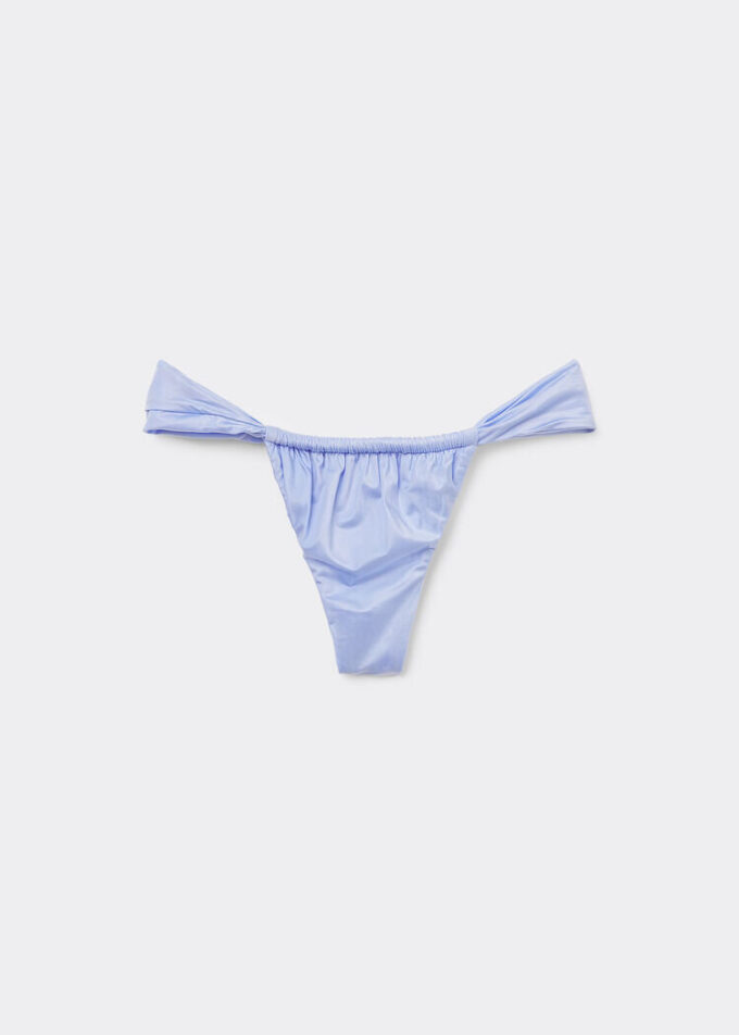 String Brazilian bikinibroekje Glanzend satijn