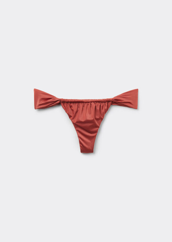 String Brazilian bikinibroekje Glanzend satijn