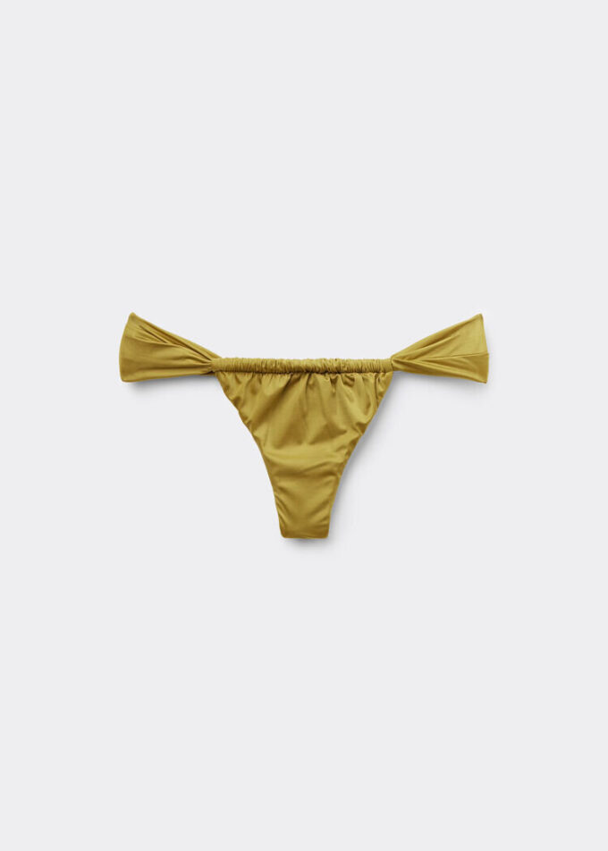 String Brazilian bikinibroekje Glanzend satijn