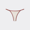 Strings-bikini-broekje met tweekleurige bies