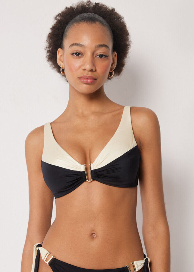Tanktops-stijl bikinitop Elegant tweekleurig