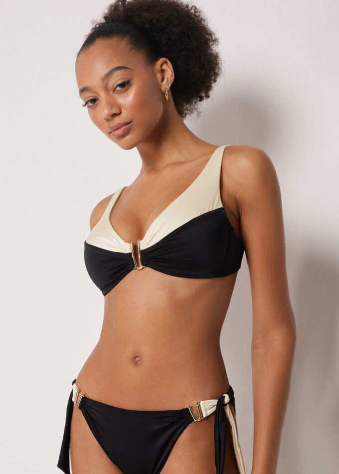 Tanktops-stijl bikinitop Elegant tweekleurig