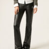 Thermal broek met uitlopende pijpen en gecoat effect