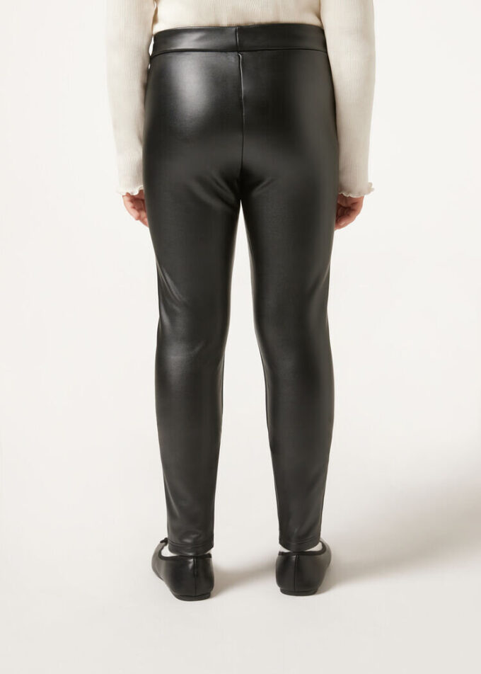 Thermal legging met Leather Effect voor meisjes