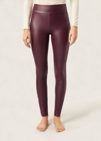 Thermal legging van imitatieleer