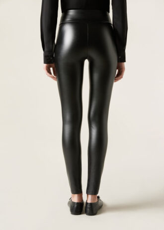 Thermal legging van imitatieleer