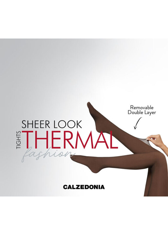 Thermal panty met transparant effect, 30 denier