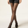Transparante panty met hartjes
