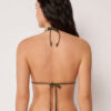 Triangel bikinitop met verfijnde glans