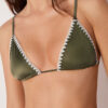 Triangel bikinitop met verfijnde glans