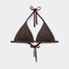 Triangel bikinitops Brown Glitter