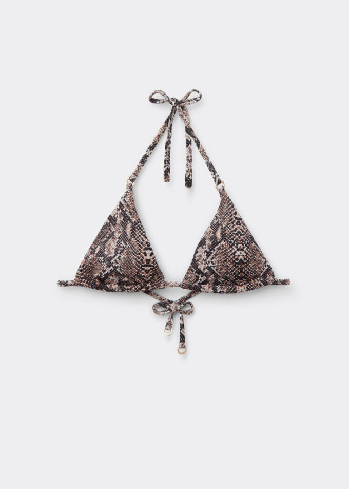 Triangel bikinitops Classic Snake
