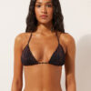 Triangel bikinitops Dark Animalier