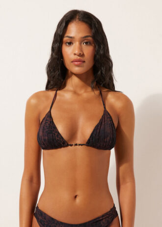 Triangel bikinitops Dark Animalier
