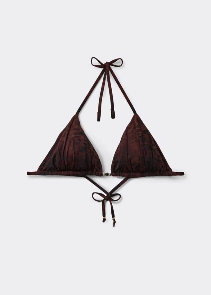 Triangel bikinitops Dark Animalier