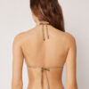 Triangel bikinitops met metallic glans