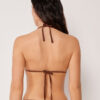 Triangel bikinitops met metallic glans
