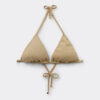 Triangel bikinitops met metallic glans