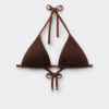 Triangel bikinitops met metallic glans