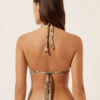 Triangel bikinitops met tropisch bladmotief