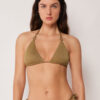 Triangel bikinitops met verfijnde glans