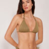 Triangel bikinitops met verfijnde glans