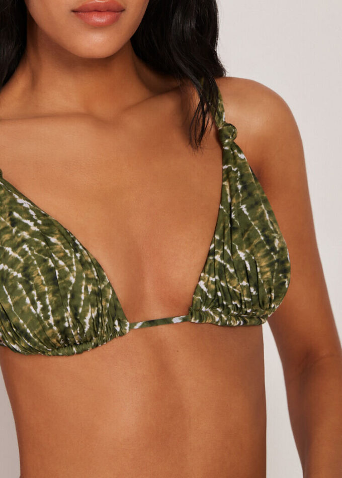 Triangel bikinitops Natural Tie-Dye