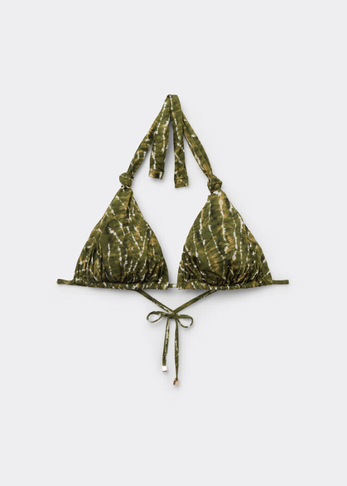 Triangel bikinitops Natural Tie-Dye