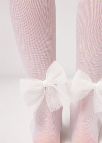 Tulepanty voor meisjes van 30 denier met strik