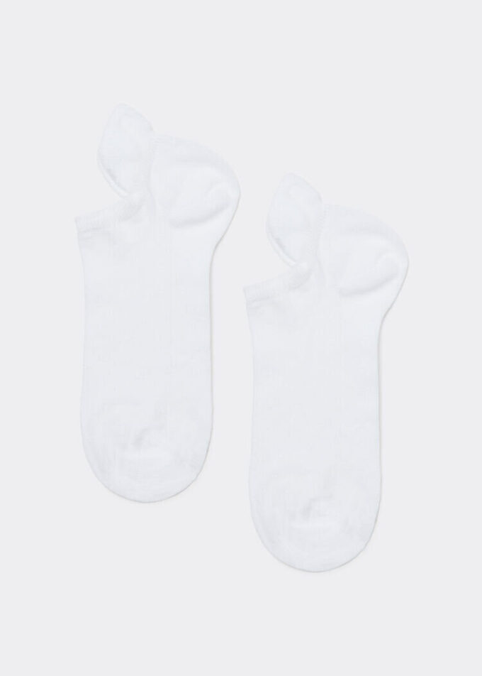 Unisex katoenen onzichtbare sokken met tong aan de achterkant