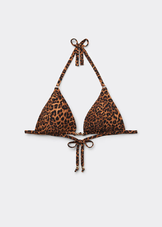 Wild Animalier Triangel bikinitop